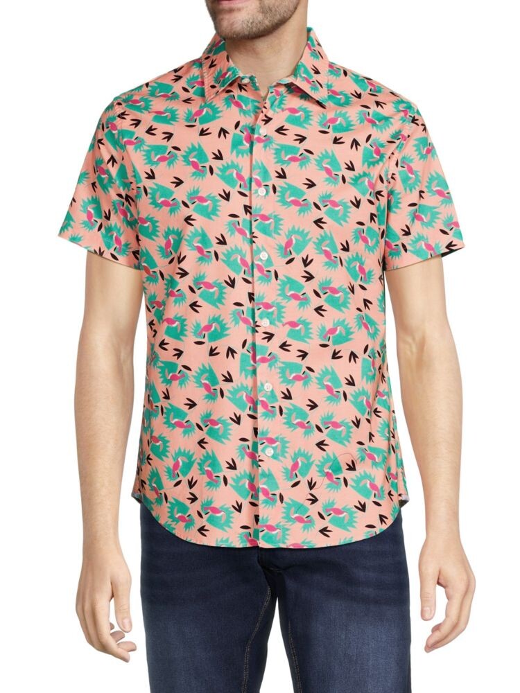 

Спортивная рубашка приталенного кроя Riviera Toucan Bonobos, цвет Pink Multi