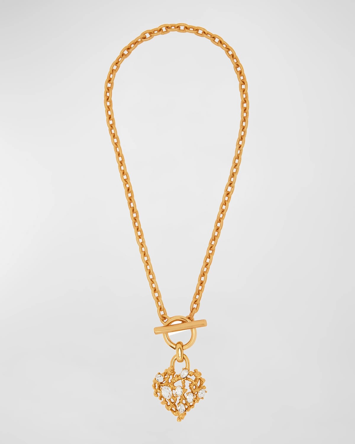 

Колье с коралловым сердечком Oscar de la Renta, цвет Crystal