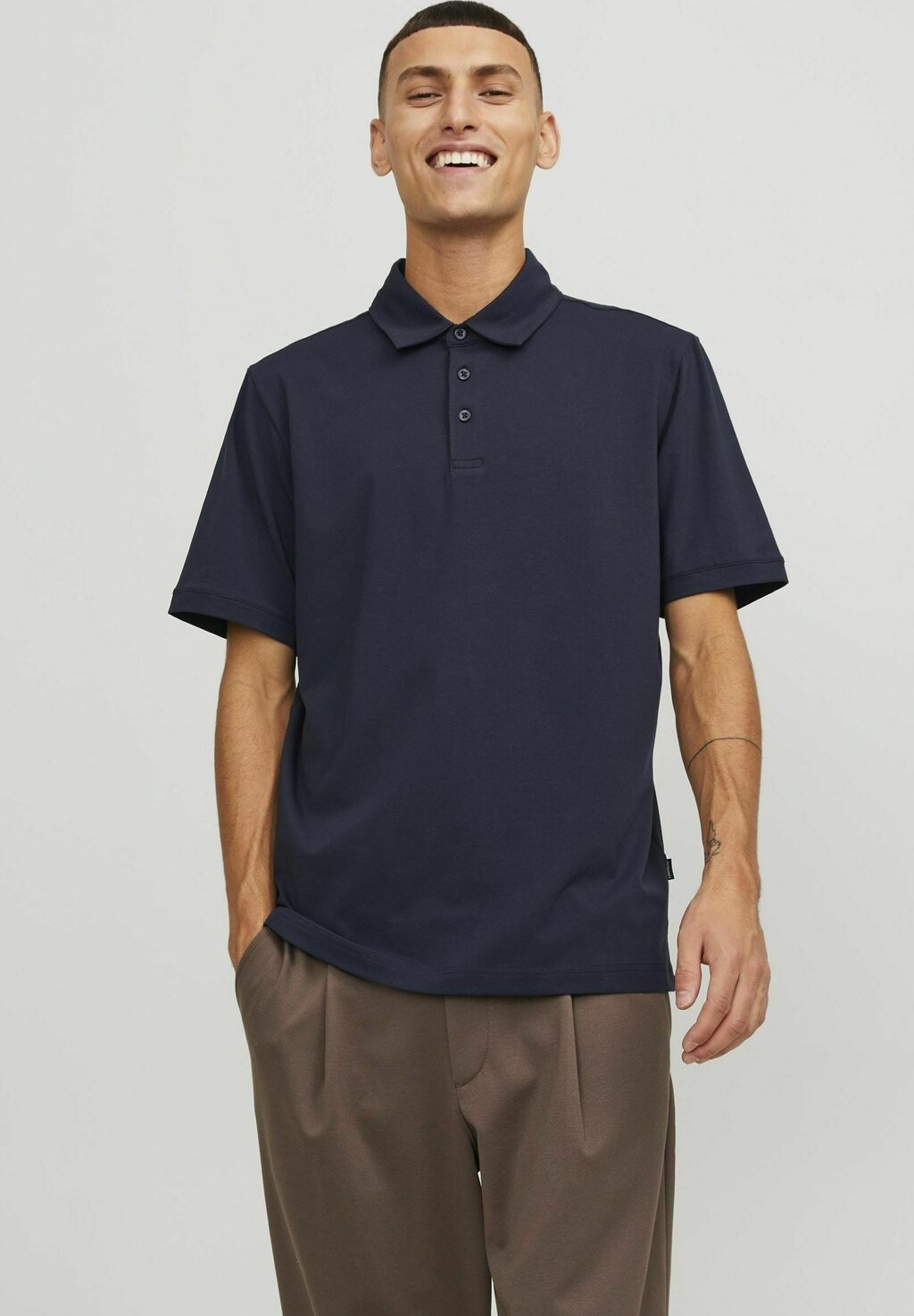 

Поло Premium Einfarbig Jack & Jones, цвет night sky
