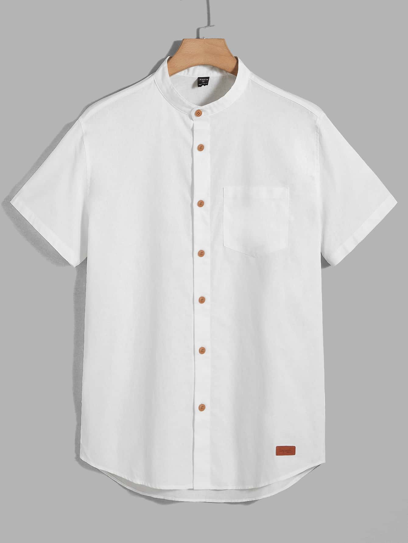 цена Мужская тканая рубашка Manfinity Homme с карманами, белый