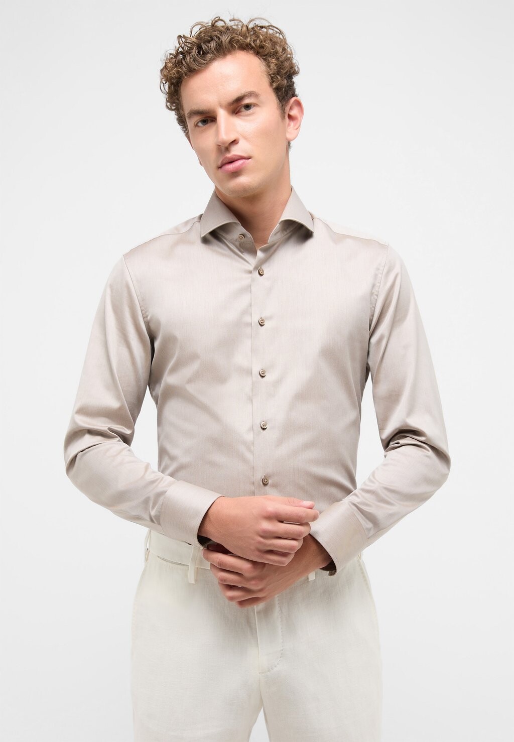 

Деловая рубашка LUXURY SHIRT-SLIM FIT-BUSINESSHEMD Eterna, цвет taupe