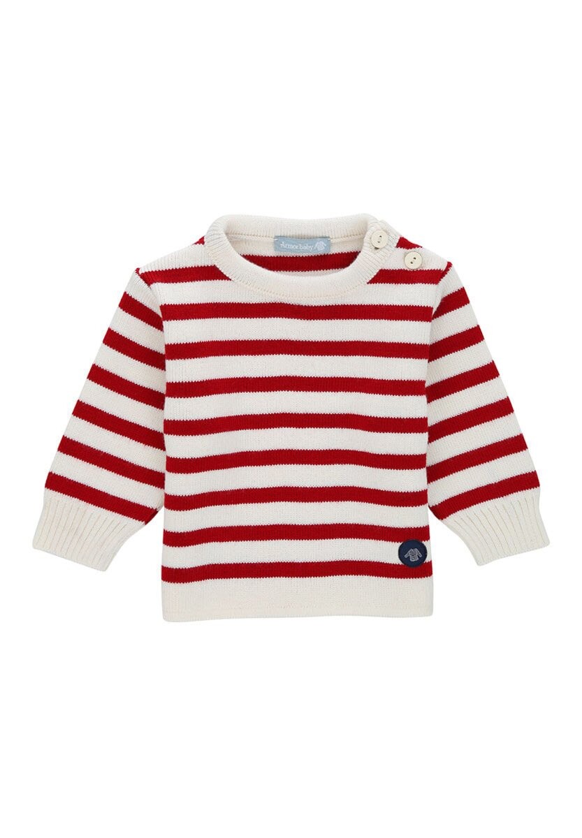 

Джемпер вязаный FOUESNANT BABY MARINE Armor lux, цвет white/red