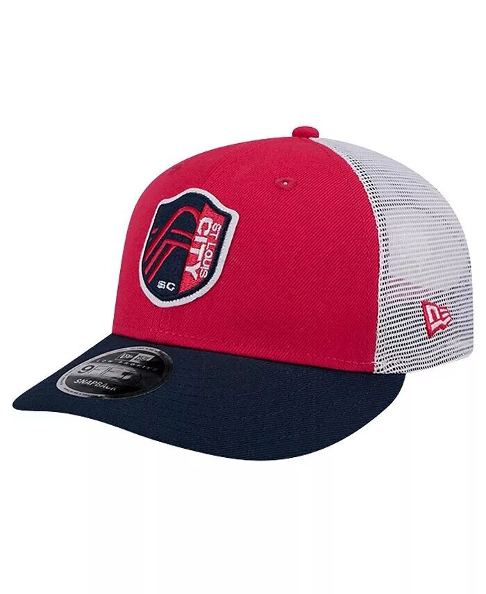 

Мужская красная кепка St. Louis City SC Throwback Trucker Low Profile 9FIFTY Snapback New Era, красный