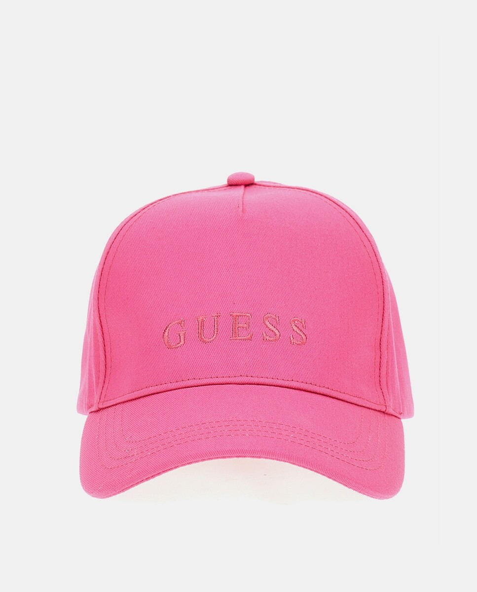 

Красная хлопковая кепка с логотипом Guess, красный