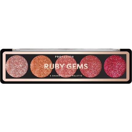 

Палетка теней Ruby Gems с блестками, 5 оттенков, Profusion Cosmetics