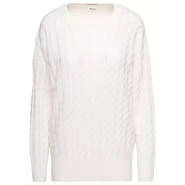 

Свитер cable-knit sweater in cashmere Allude, белый