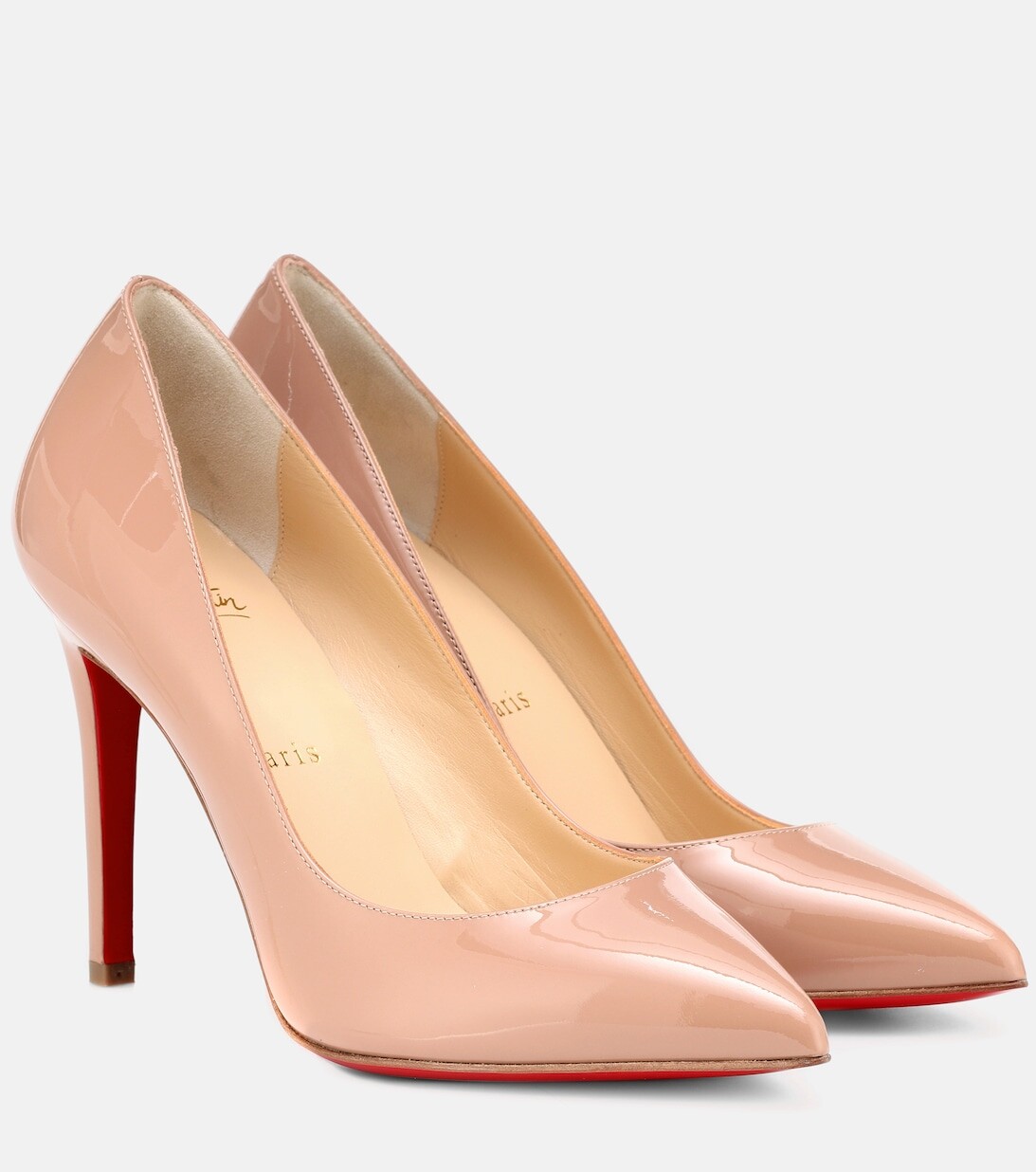 

Туфли-лодочки Pigalle 100 из лакированной кожи Christian Louboutin, нейтральный