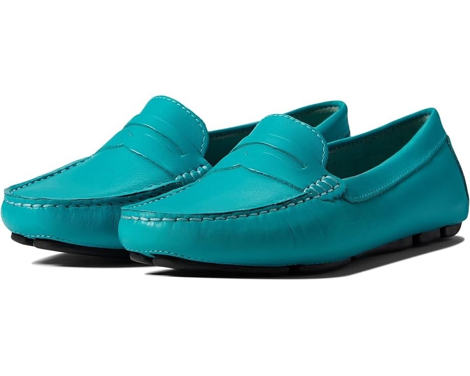

Лоферы Massimo Matteo Penny Keeper, цвет Pacific Green Leather