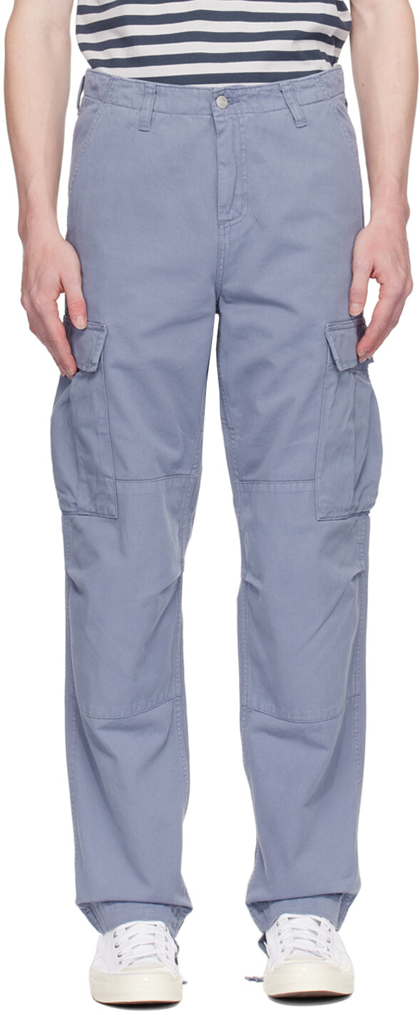 

Синие брюки карго стандартного размера Carhartt Work In Progress, цвет Bay blue
