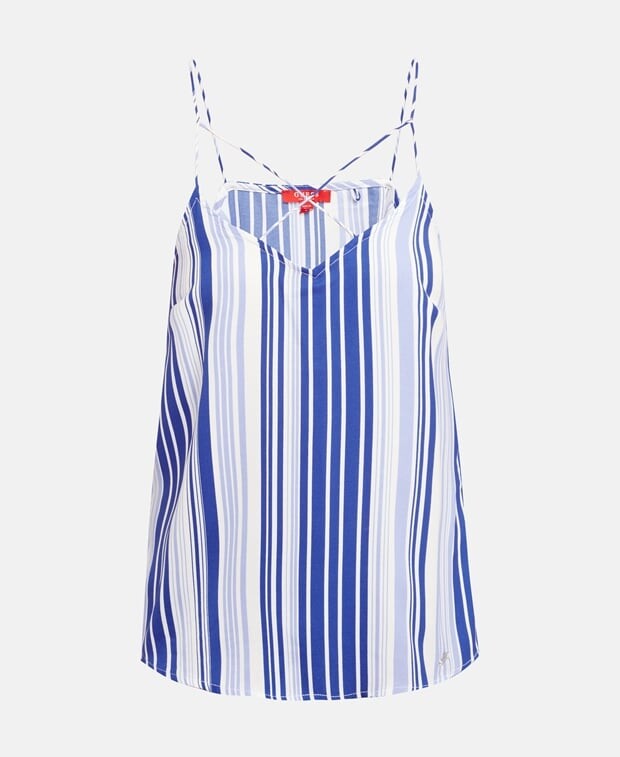 

Топ на тонких бретельках Guess, синий