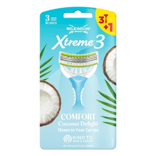 

Женские одноразовые бритвы, 4 шт. Wilkinson, Sword Xtreme3 ​​Comfort Coconut Delight