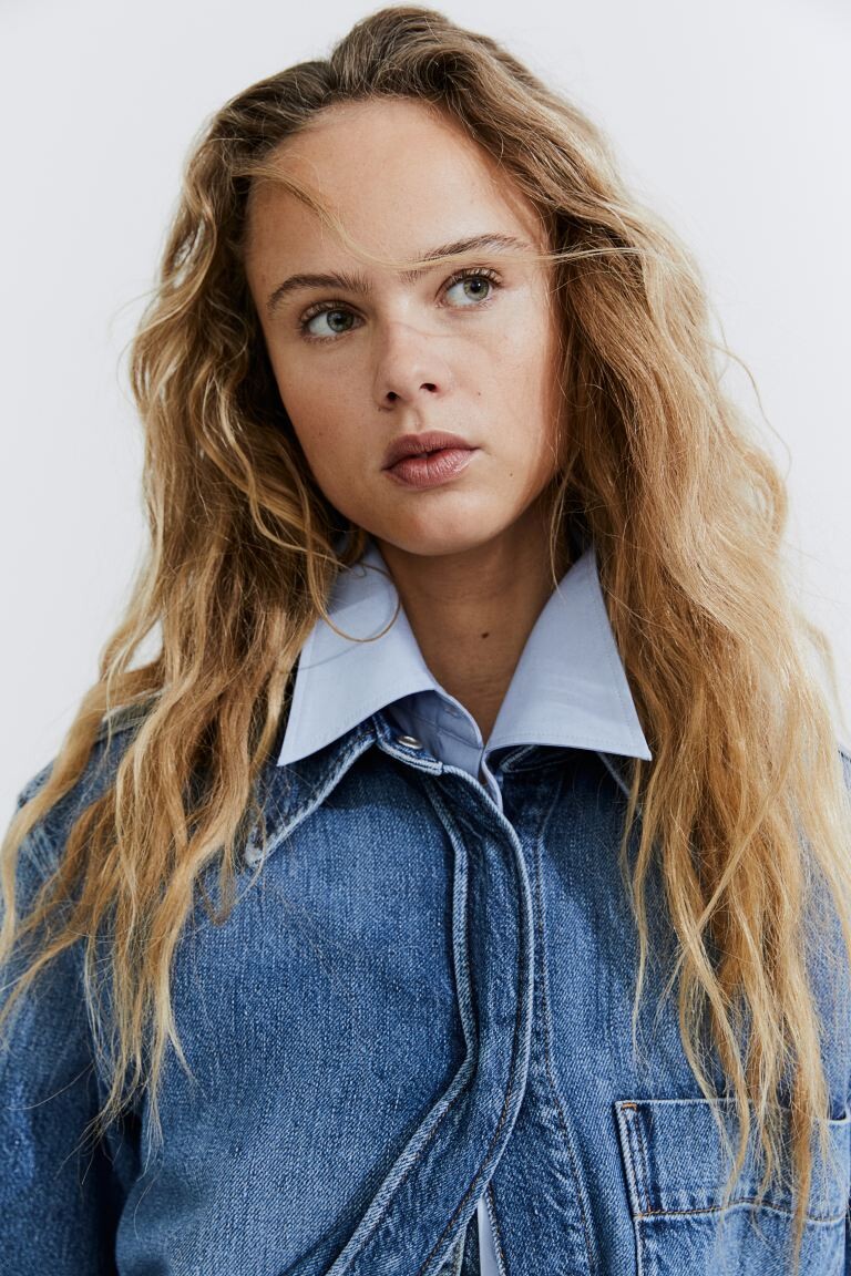 

Джинсовая блузка свободного кроя H&M, синий