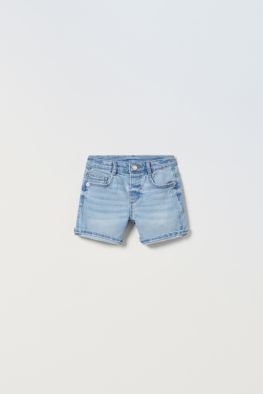 

Шорты из денима normal голубого индигона Zara, голубой