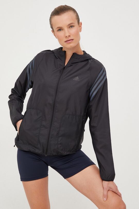 

Куртка для бега Run Icons adidas Performance, черный