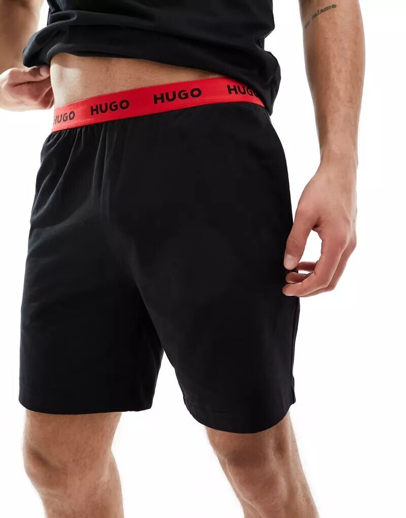 

Черные шорты HUGO Bodywear Hugo Red