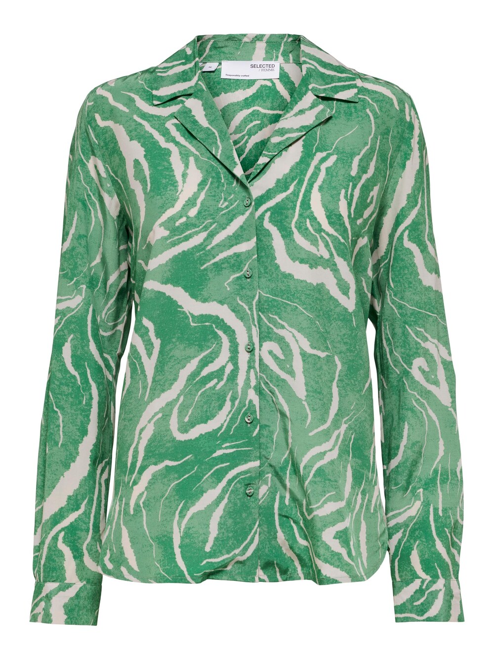 цена Блузка Selected Sirine, светло-зеленый