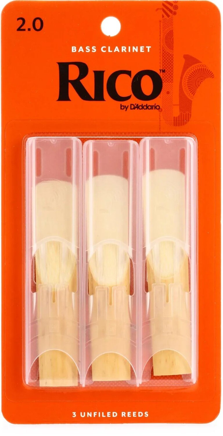 

D'Addario REA0320 Трость для бас-кларнета Rico — 2.0 (3 шт.)