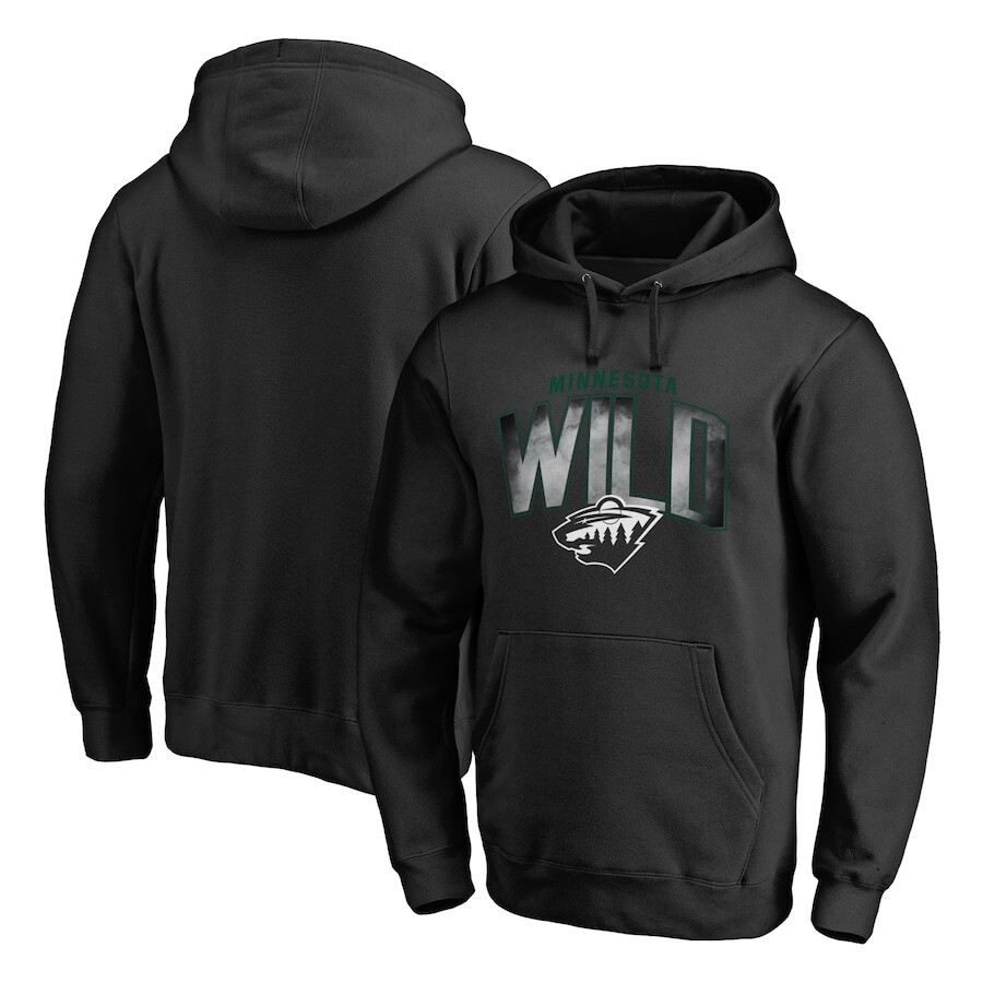 

Пуловер с капюшоном Fanatics Branded Minnesota Wild, черный