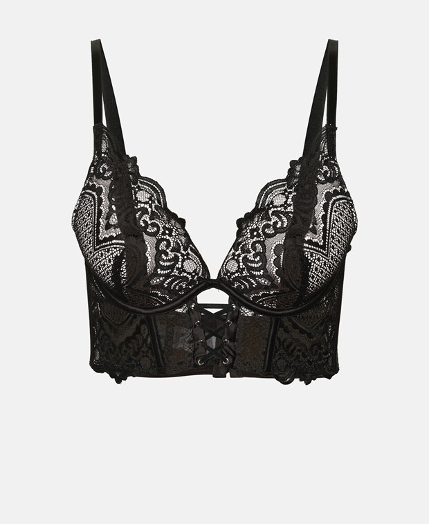 

Бюстгальтер пуш-ап, чашки AE Hunkemöller, цвет Caviar Black