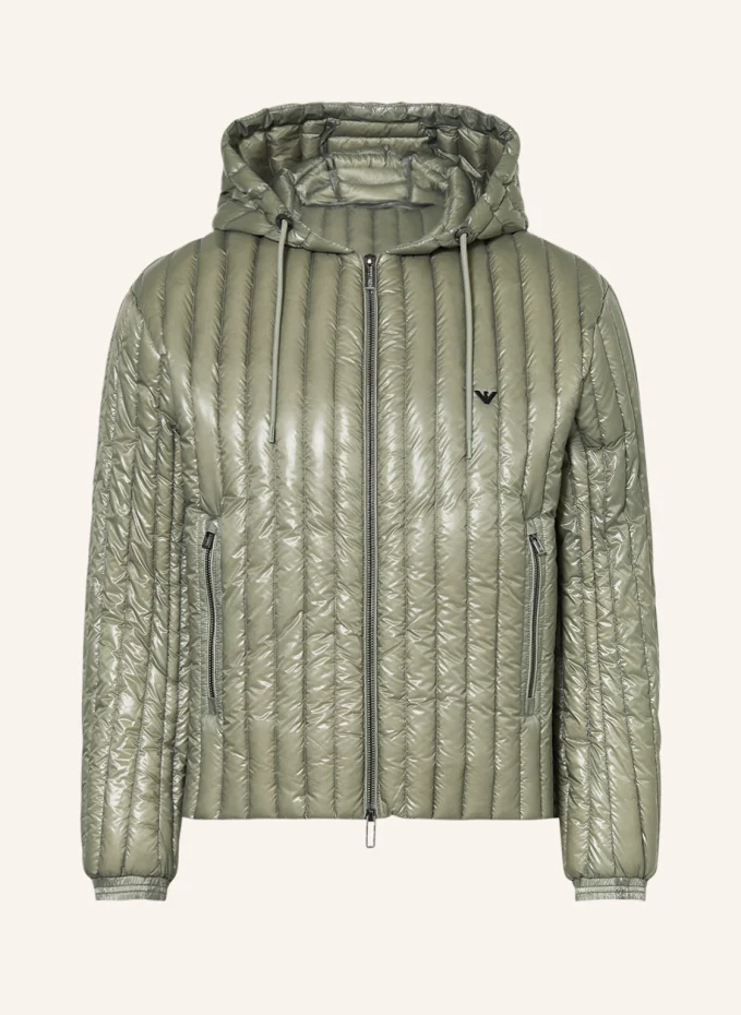 

Пуховик Emporio Armani, зеленый