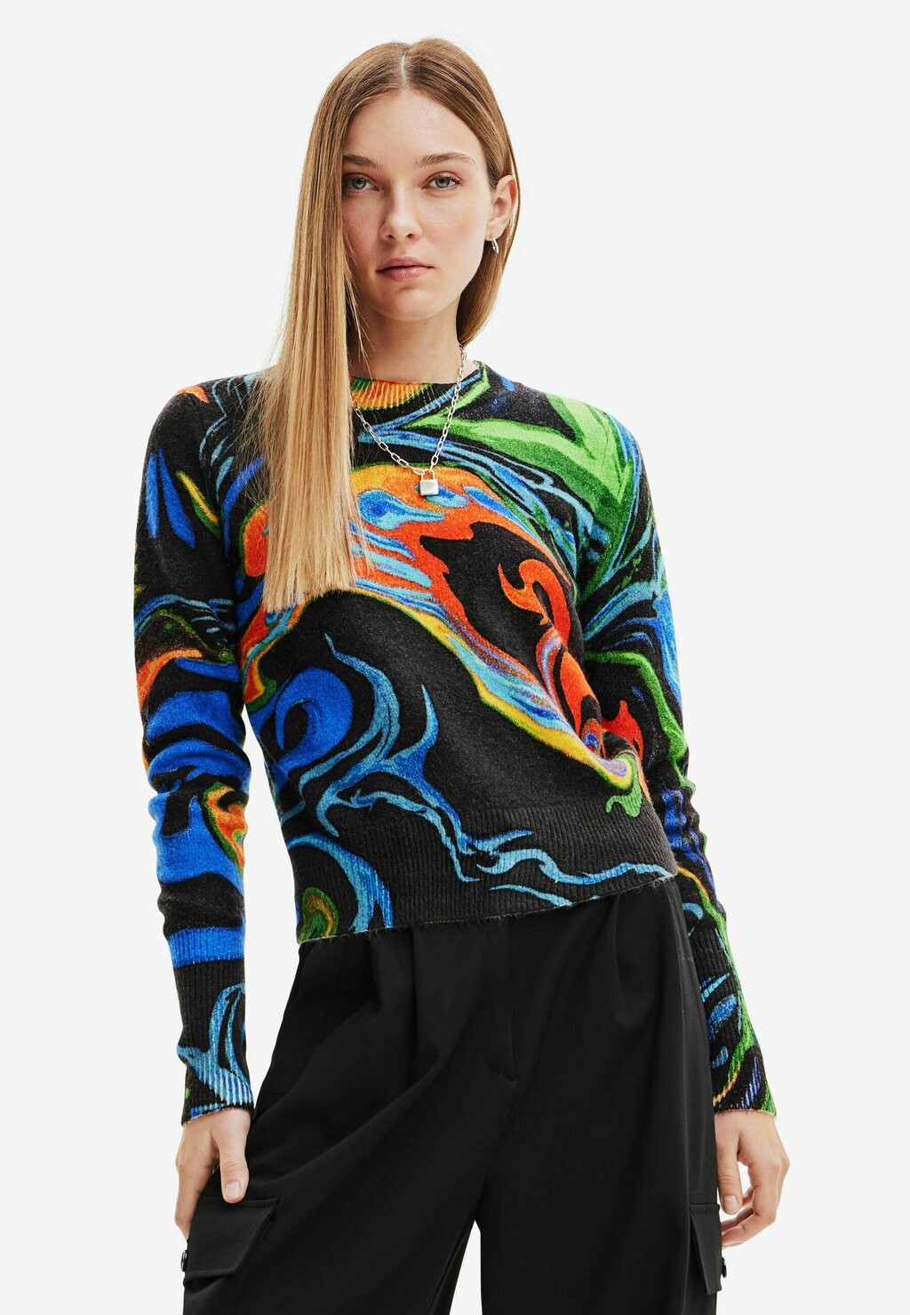 

Свитшот Desigual МРАМОР, черный