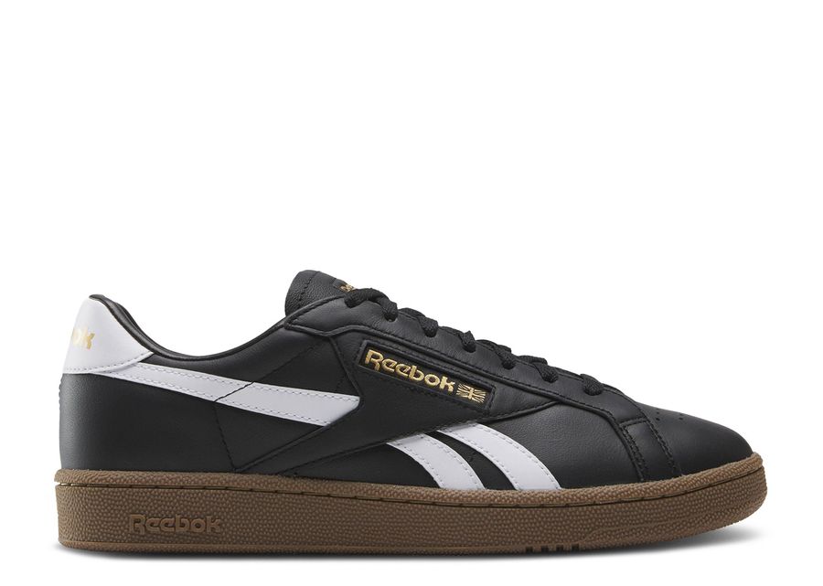 

Кроссовки Reebok Club C Grounds Uk 'Black White Gum', черный