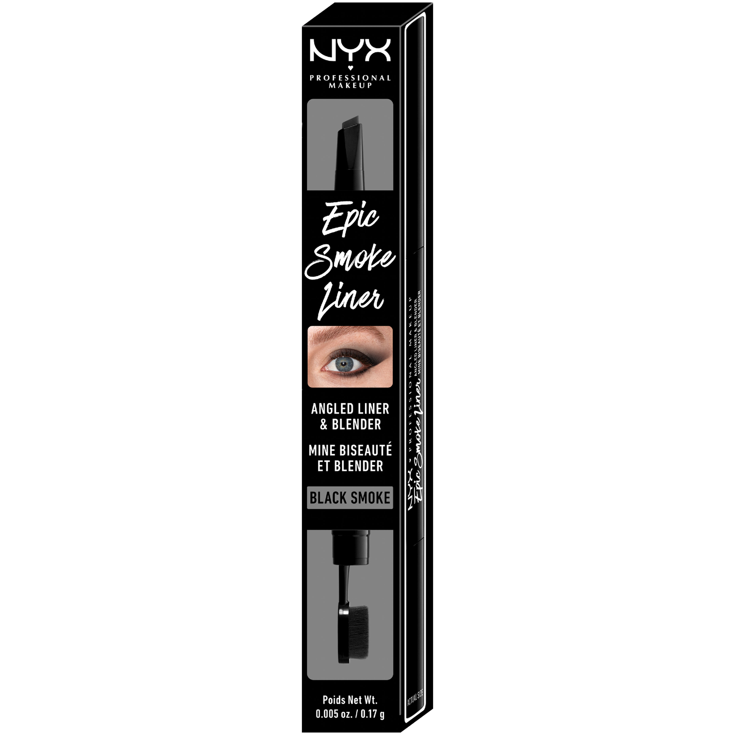 Подводка для глаз черная дымчатая Nyx Professional Makeup Epic Smoke Liner, 0,17 гр