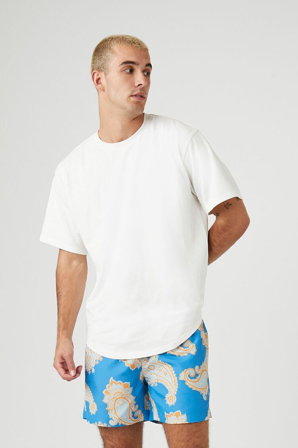 

Плавки с принтом пейсли Forever 21, синий