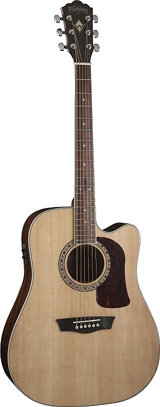 Акустическая гитара Washburn HD10SCE Heritage Series Dreadnought Cutaway Acoustic-Electric Guitar