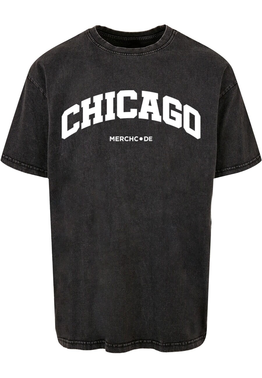 

Футболка Merchcode CHICAGO WORDING, черный