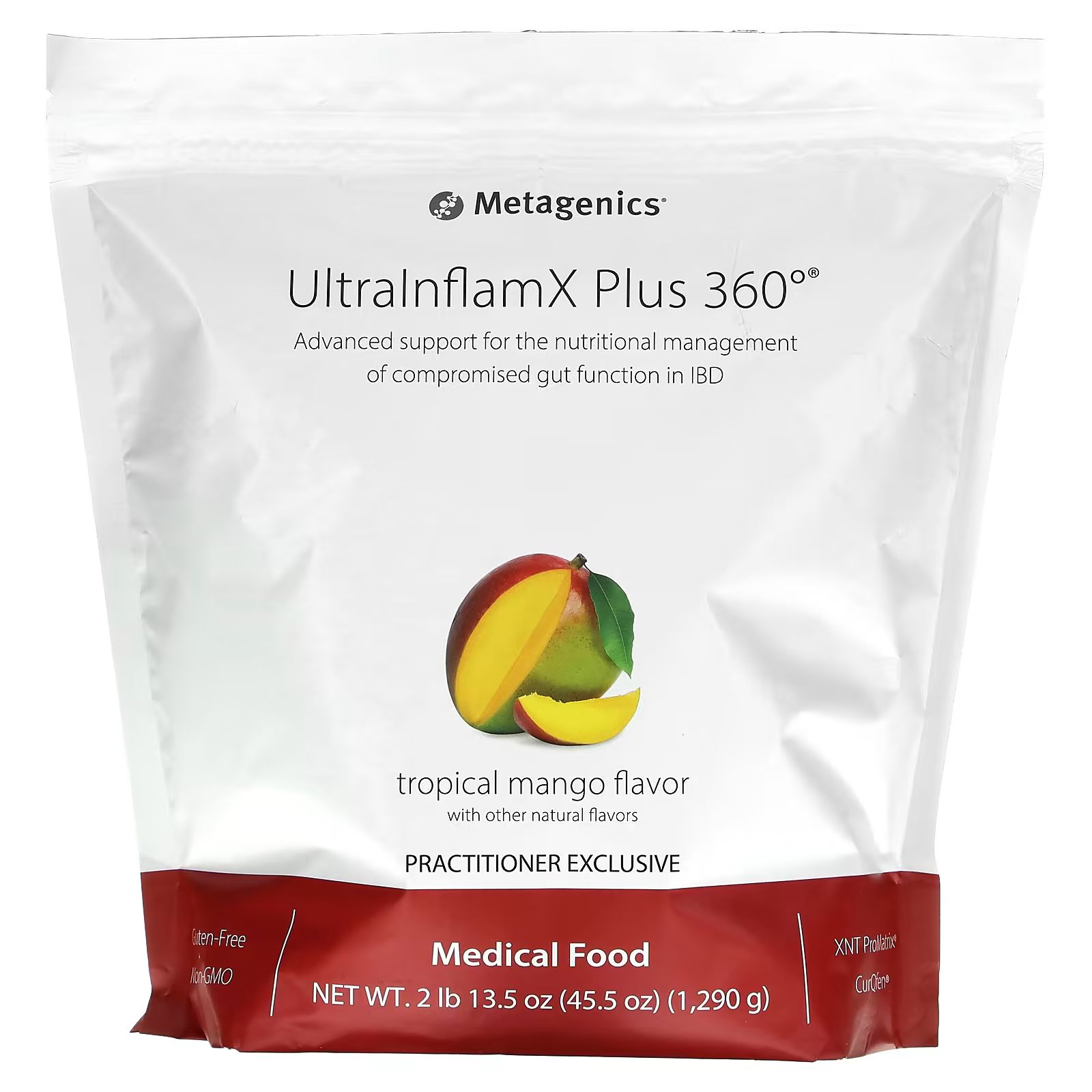 UltralnflamX Plus 360 °, лечебное питание, <b>тропическое</b> <b>манго</b>, 45,5 унций (1...