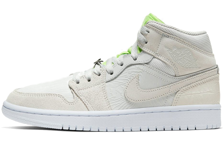 

Air Jordan 1 Mid 3M 'Ghost Green' Grey, Ghost Green и White