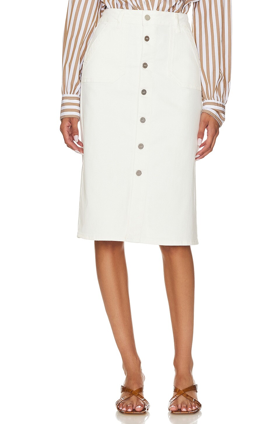 

Юбка PAIGE Meadow Denim, цвет Tonal Ecru