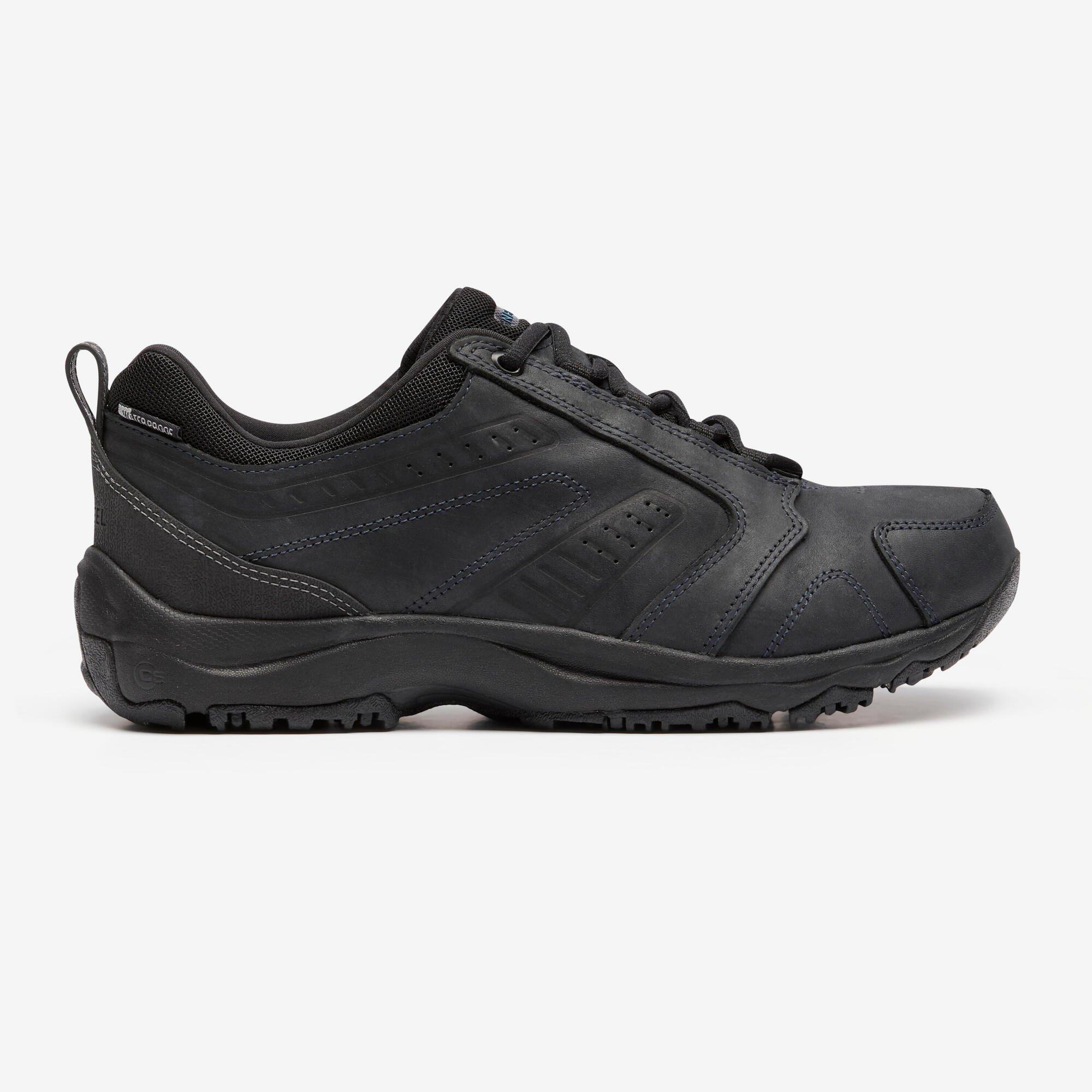 Кроссовки Decathlon Nakuru Waterproof Urban Waterproof Walking Shoes -Leather Newfeel, черный кроссовки fluchos urban waterproof nero