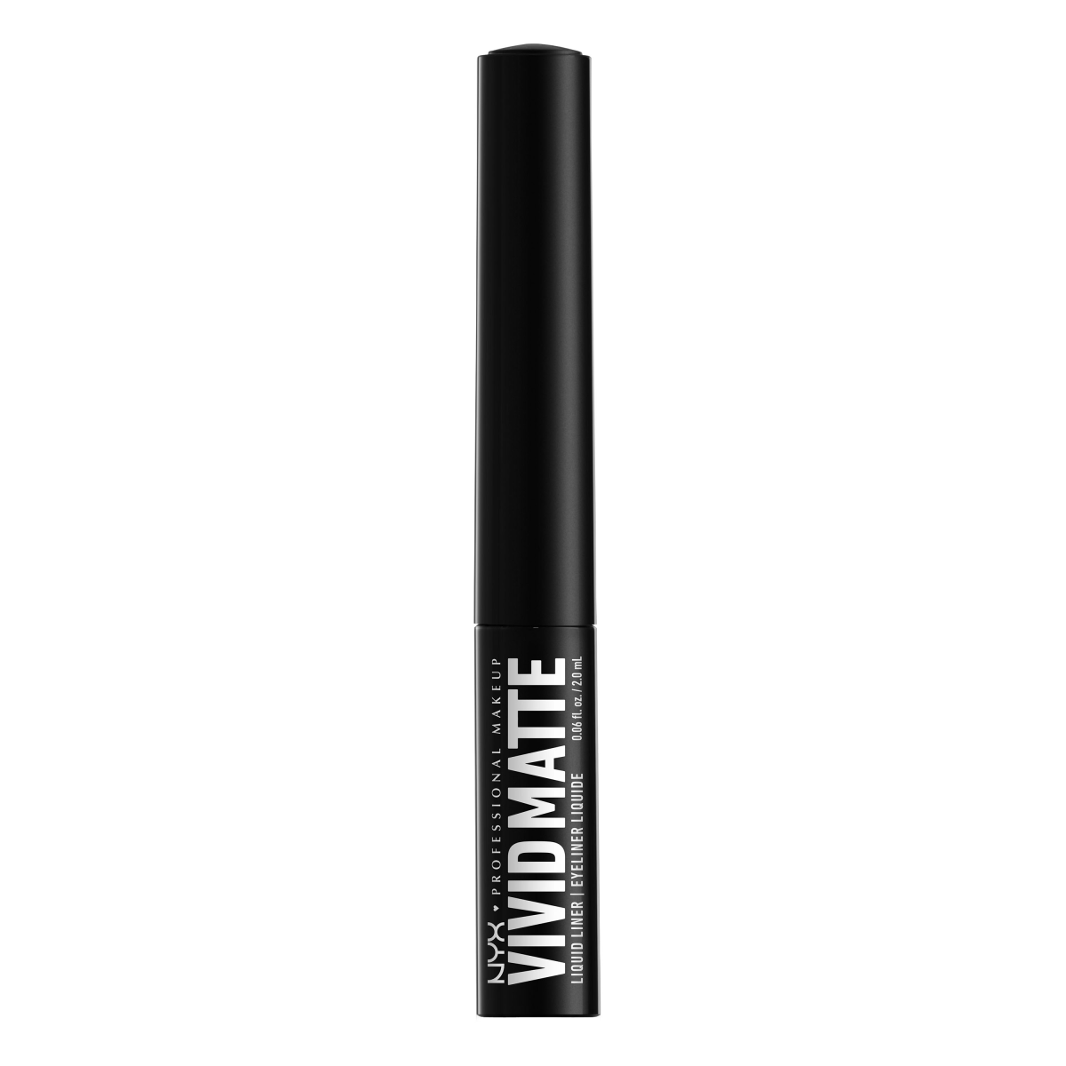 Черная кисть для подводки глаз Nyx Professional Makeup Vivid Matte, 3,5 мл