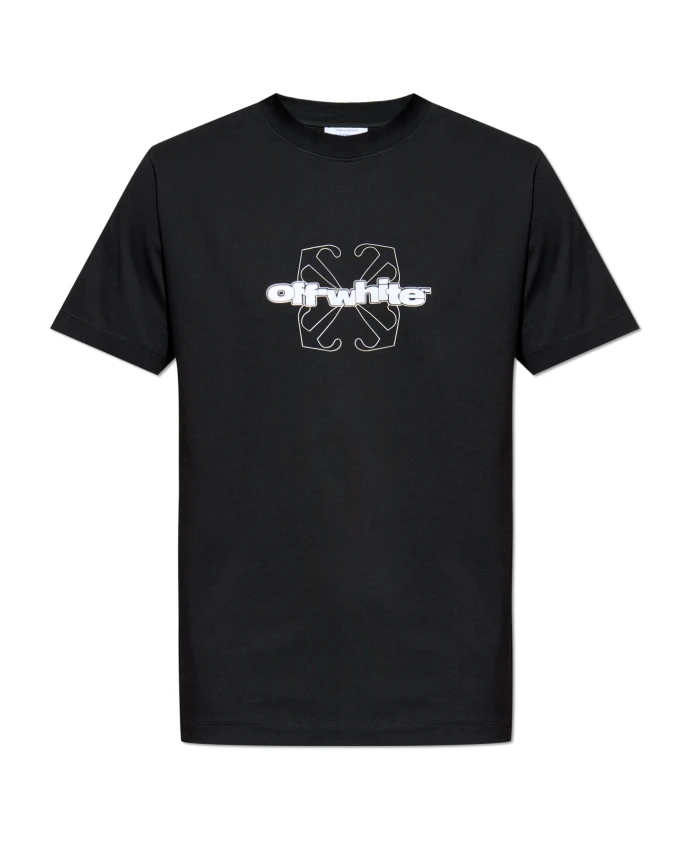 

Футболка с логотипом Off White, черный