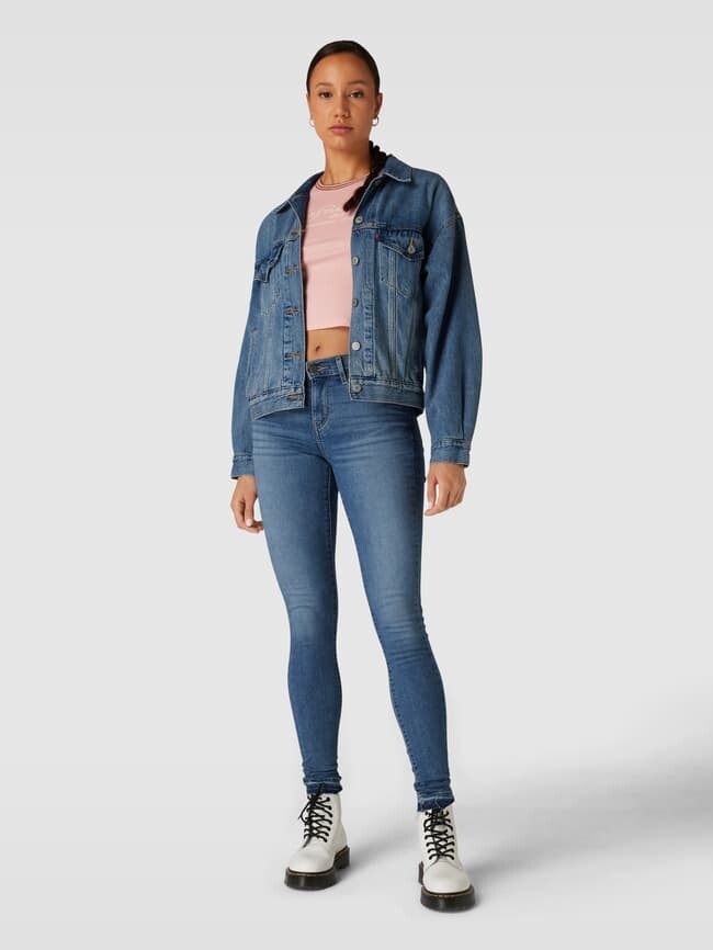

Джинсы с потертыми манжетами, модель «710» Levi's, джинс