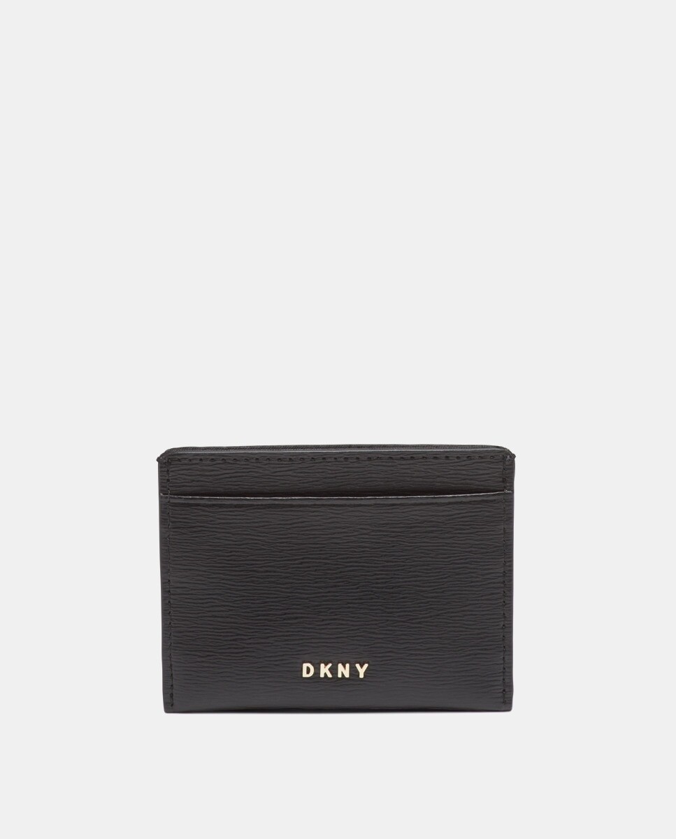 

Визитница из черной кожи DKNY, черный