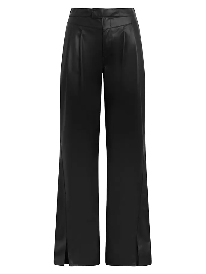 Широкие брюки Rosie с высокой посадкой Hudson Jeans, черный фото