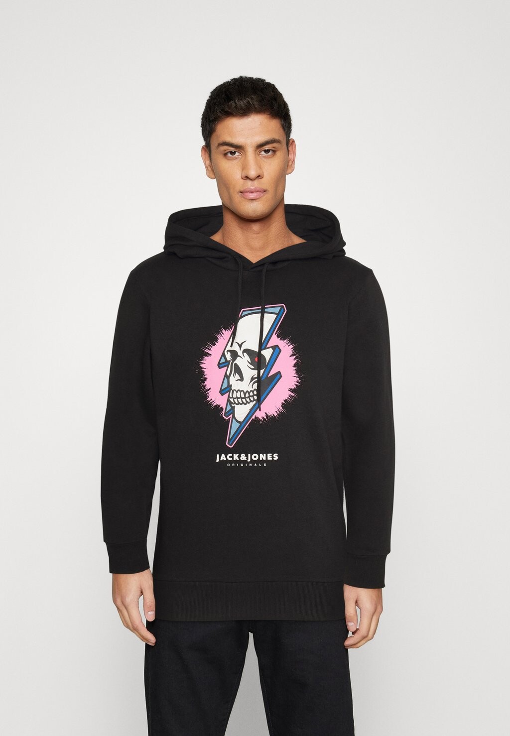 

Толстовка Jack & Jones, черный Jorcrown Skull Hood, черный