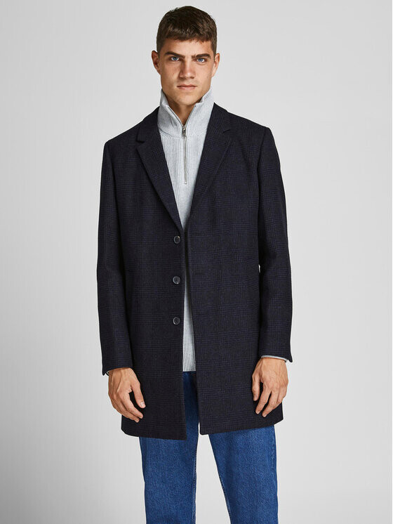 

Шерстяное пальто обычного кроя Jack&Jones, черный