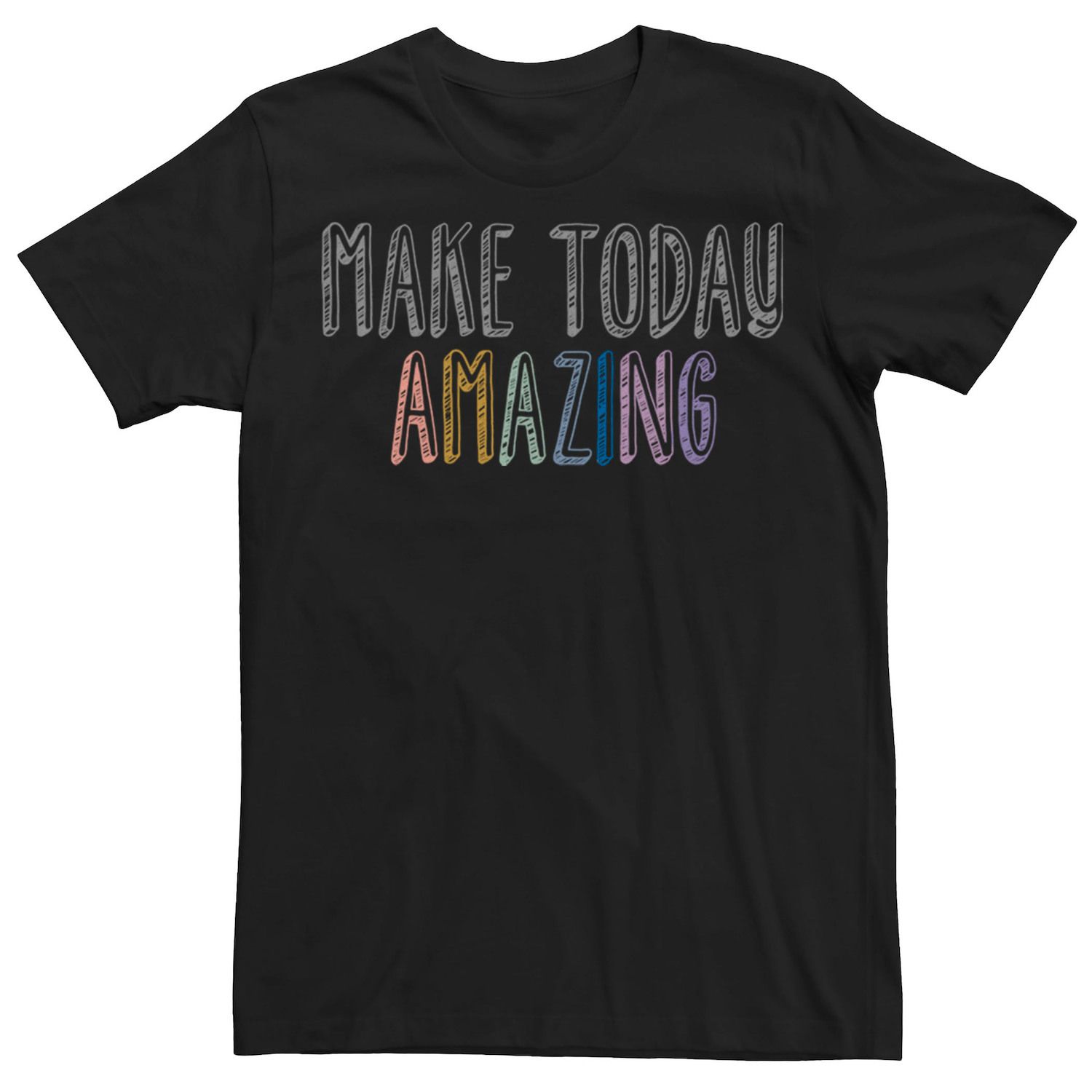 Мужская футболка с рисунком Fifth Sun Make Today Amazing Licensed Character, черный