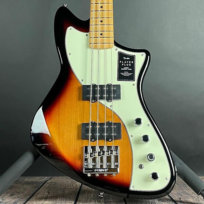 

Басс гитара Fender Player Plus Active Meteora Bass, Maple- 3-Color Sunburst