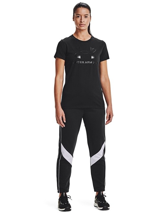 

Женская черная футболка с круглым вырезом Under Armour