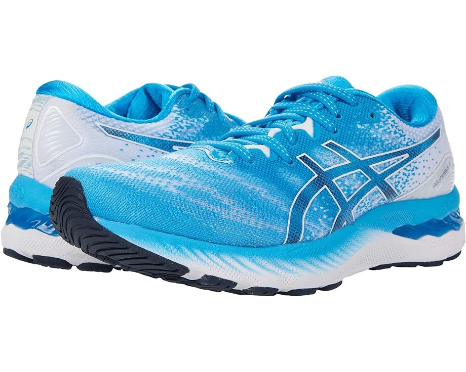 

Кроссовки ASICS GEL-Nimbus 23, цвет Silver Aqua/White