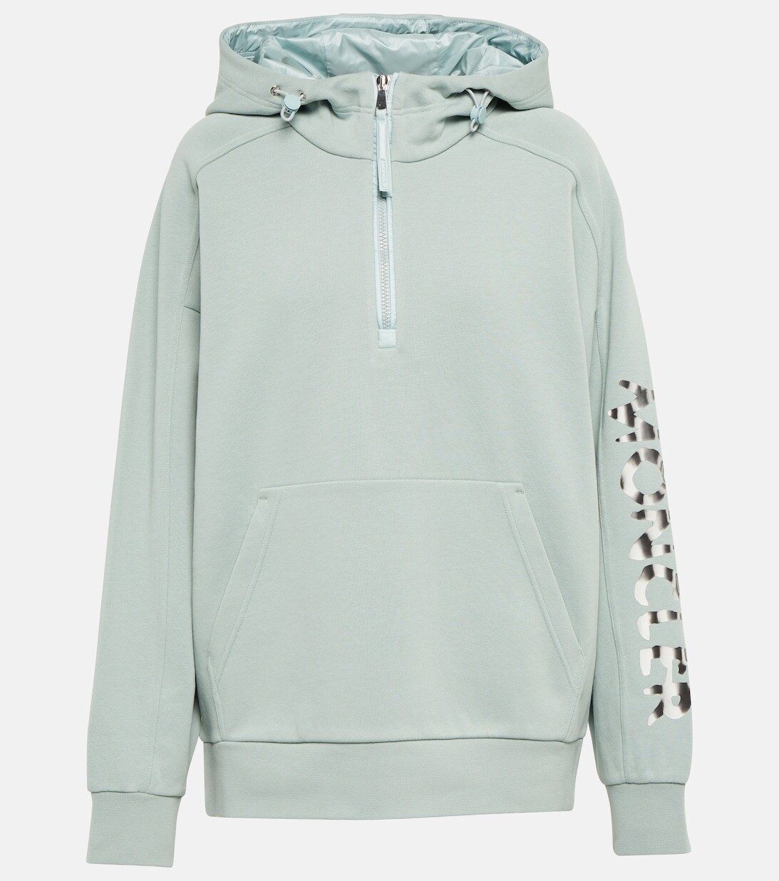 

Худи из смесового хлопкового джерси MONCLER, синий