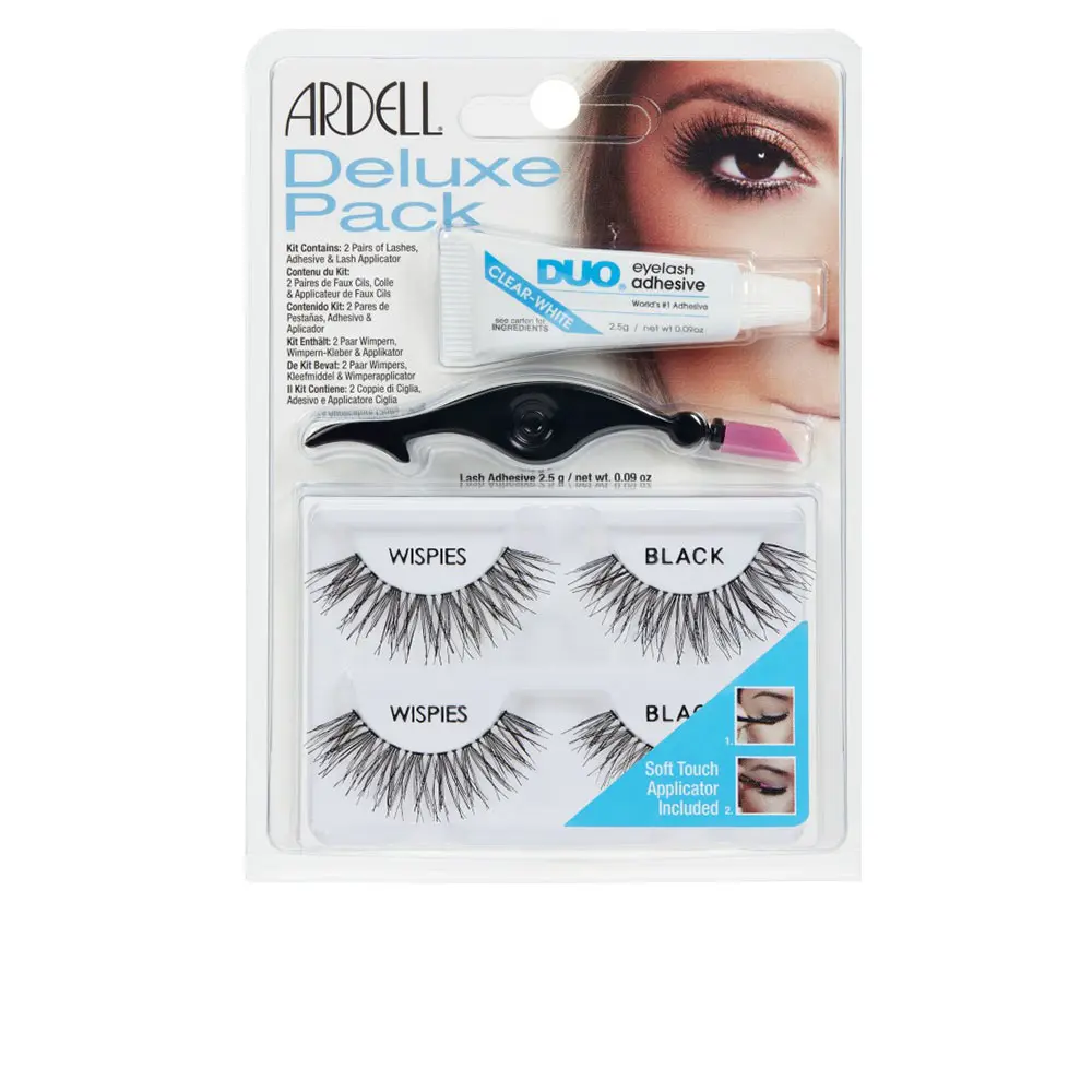 

Накладные ресницы Kit Deluxe Pack Wispies Black Lote Ardell, 3 шт