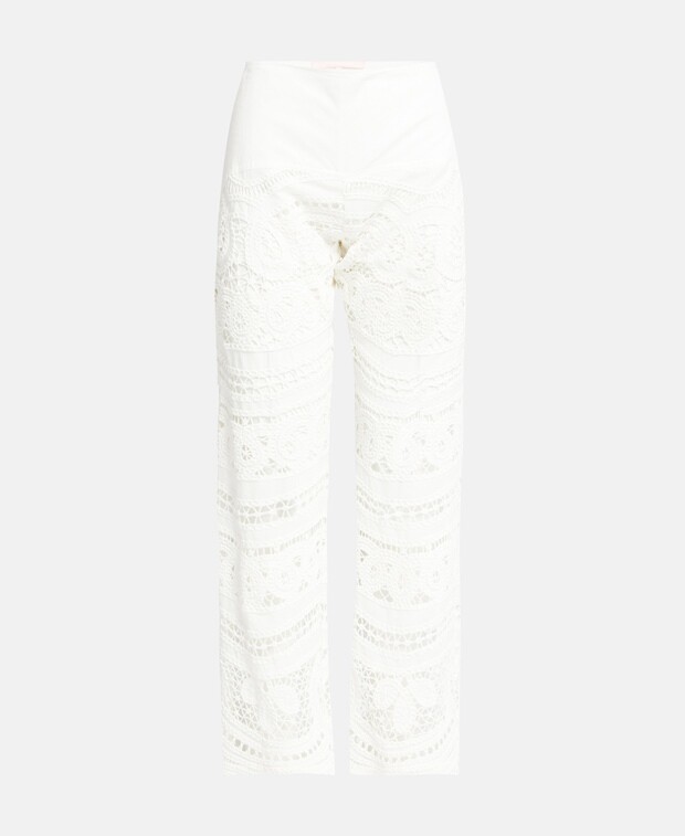 

Кружевные брюки Valérie Khalfon, цвет Wool White