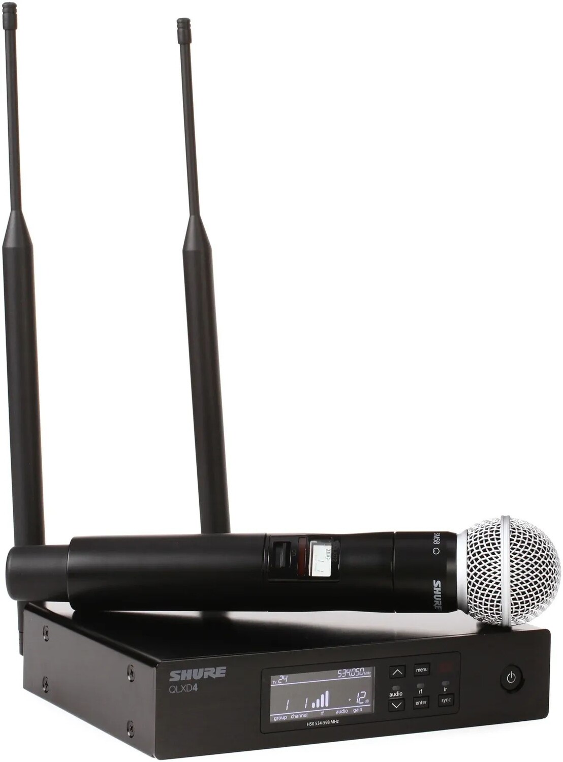 

Цифровая беспроводная портативная микрофонная система Shure QLXD24/SM58 — диапазон H50