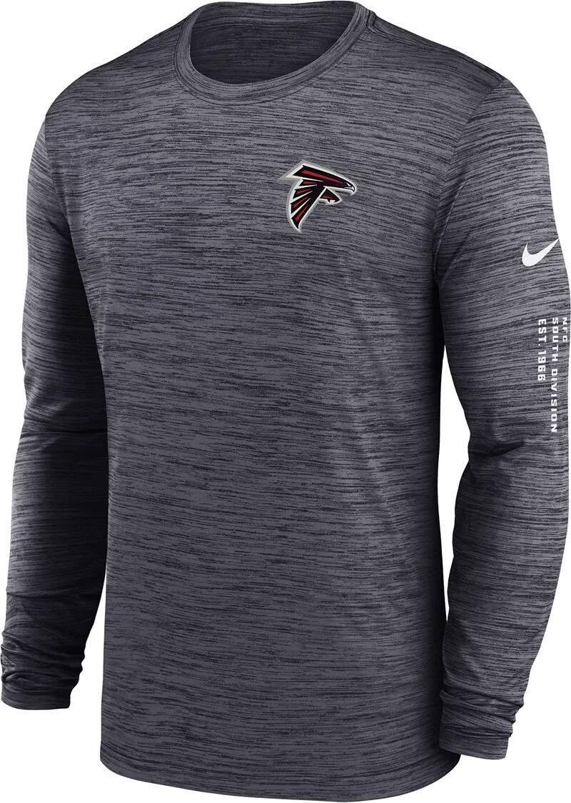 

Мужская футболка с длинным рукавом Nike Atlanta Falcons Sideline Alt Black Velocity